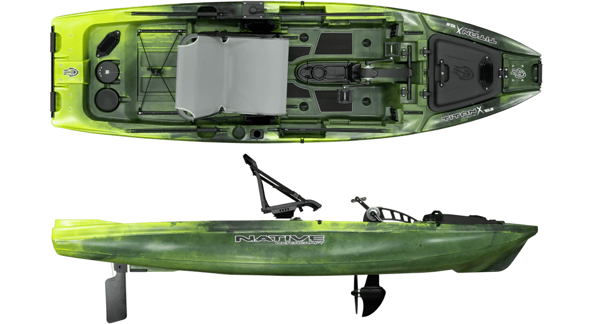 Native Watercraft TitanX 10.5 – Leistungsstarkes Angelkajak mit Propel-Antrieb