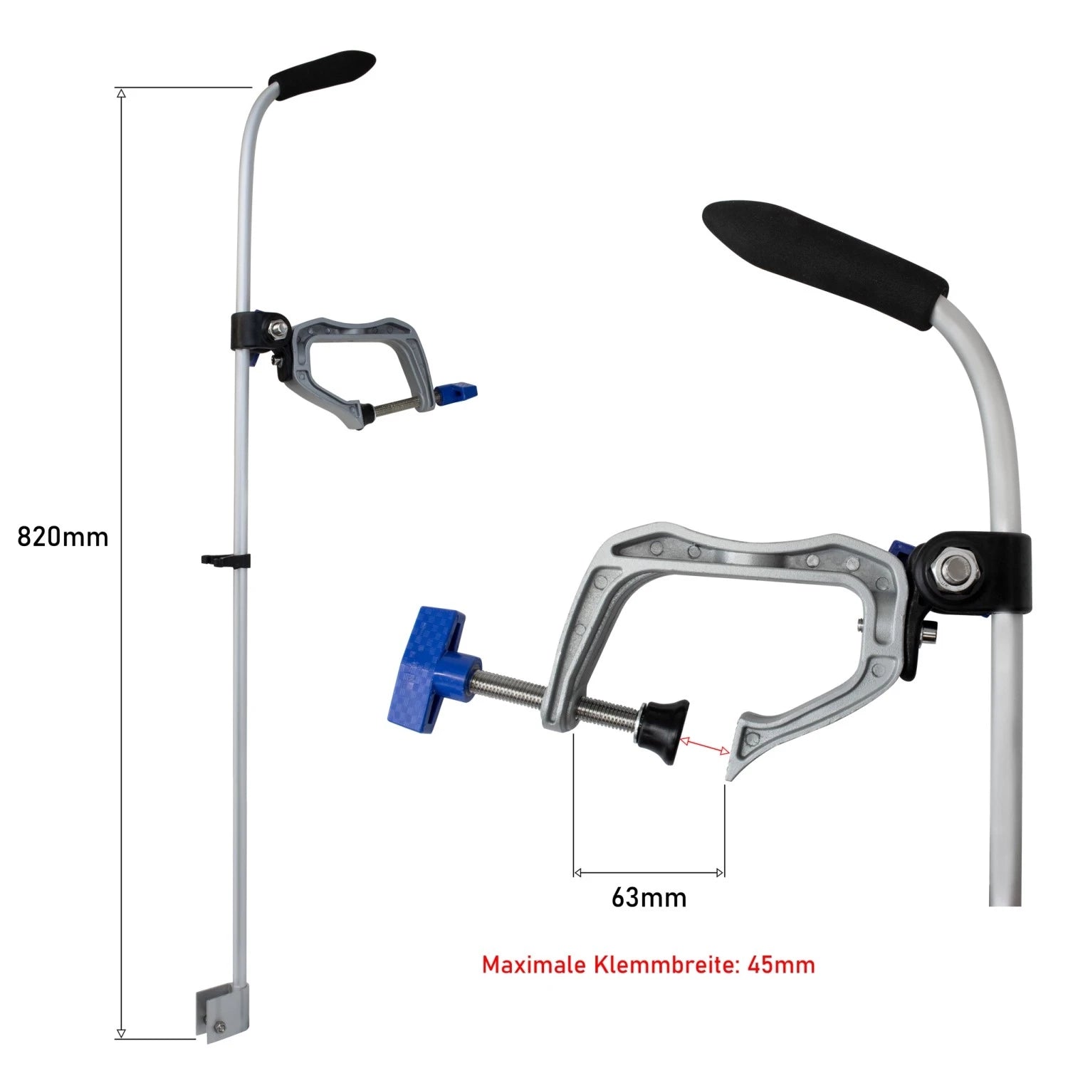 Echolot Geberstange Safelock 82cm für Kajak Boot Waterside