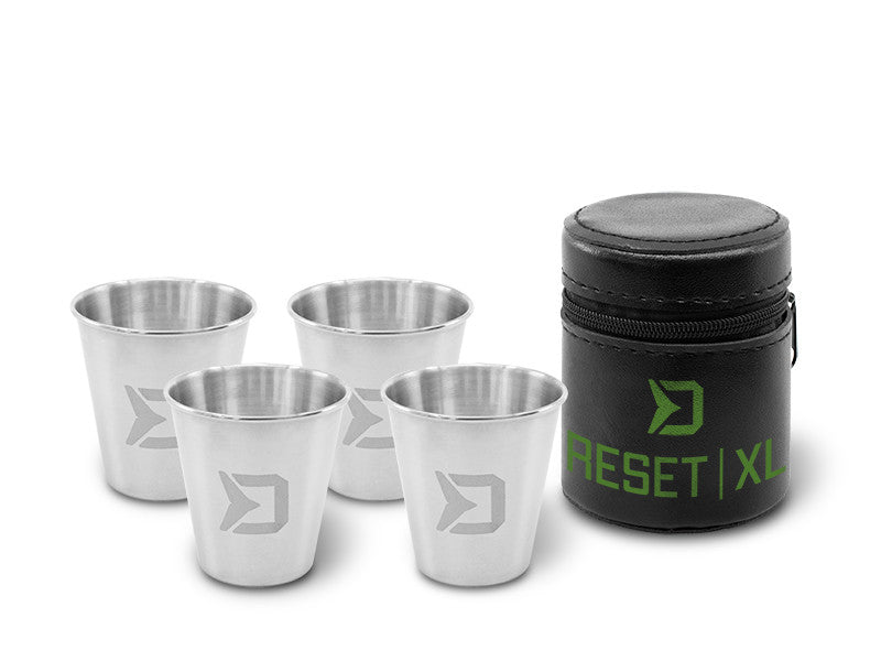 Delphin RESET XL 4in1 Edelstahlbecher-Set – Outdoor & Angeln