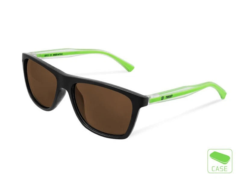 Polarisationsbrille Delphin SG TWIST brown and green
