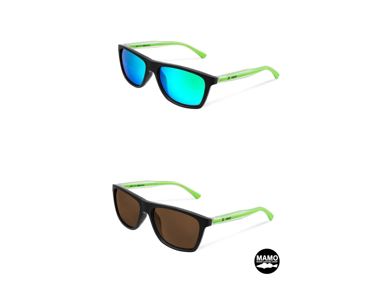 Polarisationsbrille Delphin SG TWIST brown and green