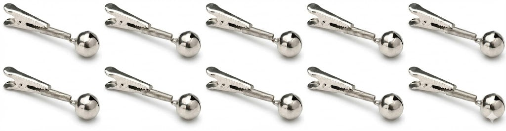 Mikado Angelglocken Set – 10 Stück – Einfache Bissanzeiger mit Krokodil-Clip