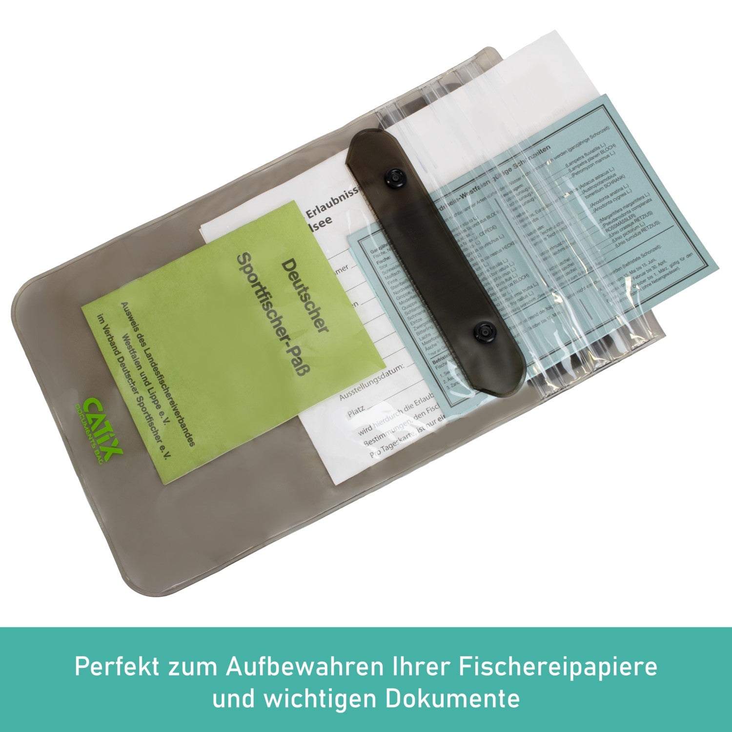 Catix Documents Bag | Wasserabweisende Dokumententasche für Angler