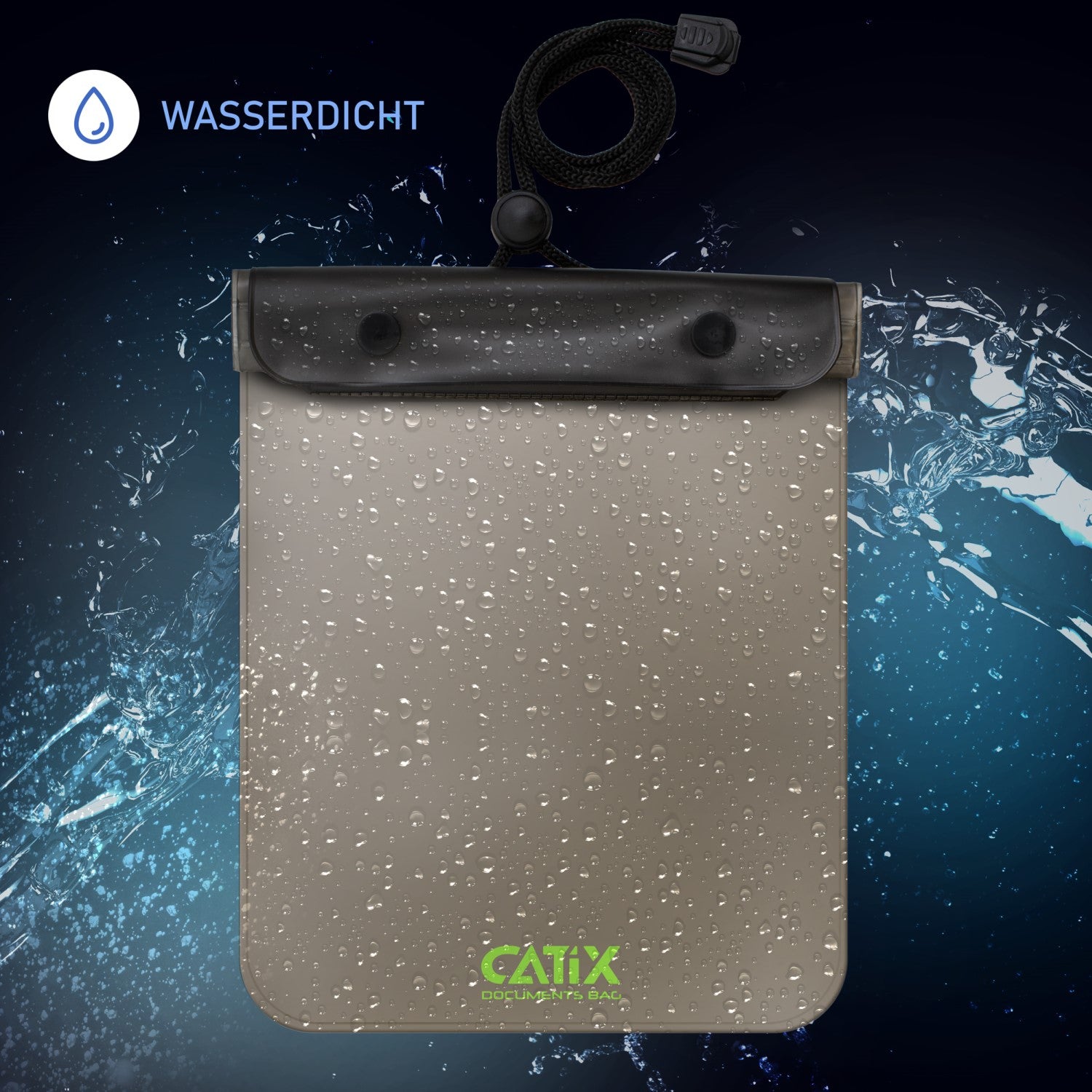 Catix Documents Bag | Wasserabweisende Dokumententasche für Angler