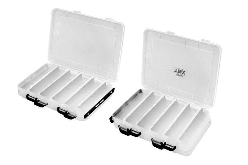 Delphin TBX Duo 210-12P Clip | Beidseitige Köderbox | 210x130x35mm | Kompakte Tackle Box
