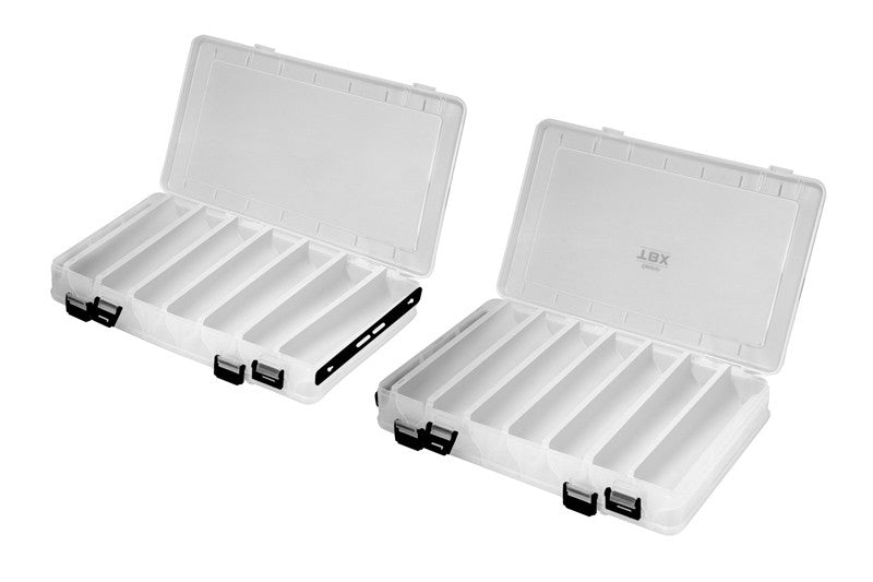 Delphin TBX Duo 276-16P Clip | Beidseitige Tackle Box | 276x175x45mm | 16 Fächer