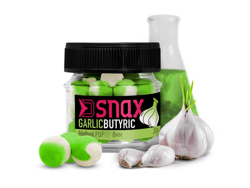 D SNAX POP Köder Knoblauch Butyric 10mm/20g Method Feeder Karpfen Friedfisch BOILIE