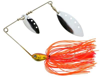 Dual Blade Spinnerbait 16g Orange Glitter