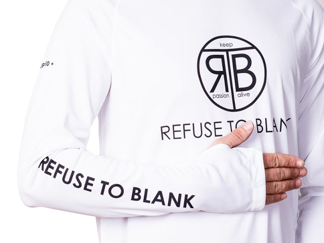 RTB UV Langarm Hoodie Weiß | UPF 50+ Sonnenschutz | Atmungsaktives Angelshirt