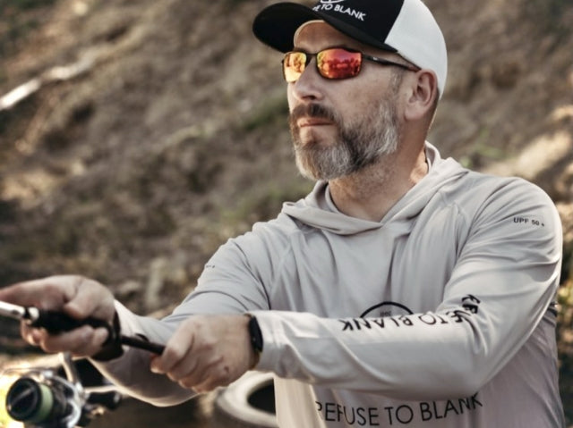 RTB UV Langarm Hoodie Weiß | UPF 50+ Sonnenschutz | Atmungsaktives Angelshirt