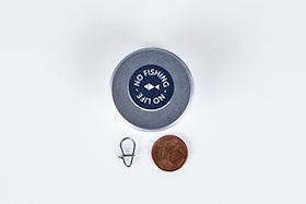 NO FISHING - NO LIFE Round Snap Karabiner 25 Stück in Box