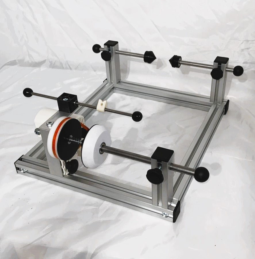 Profi-Schnurspulgerät V1 klein | Linearführung & Fußpedal Set