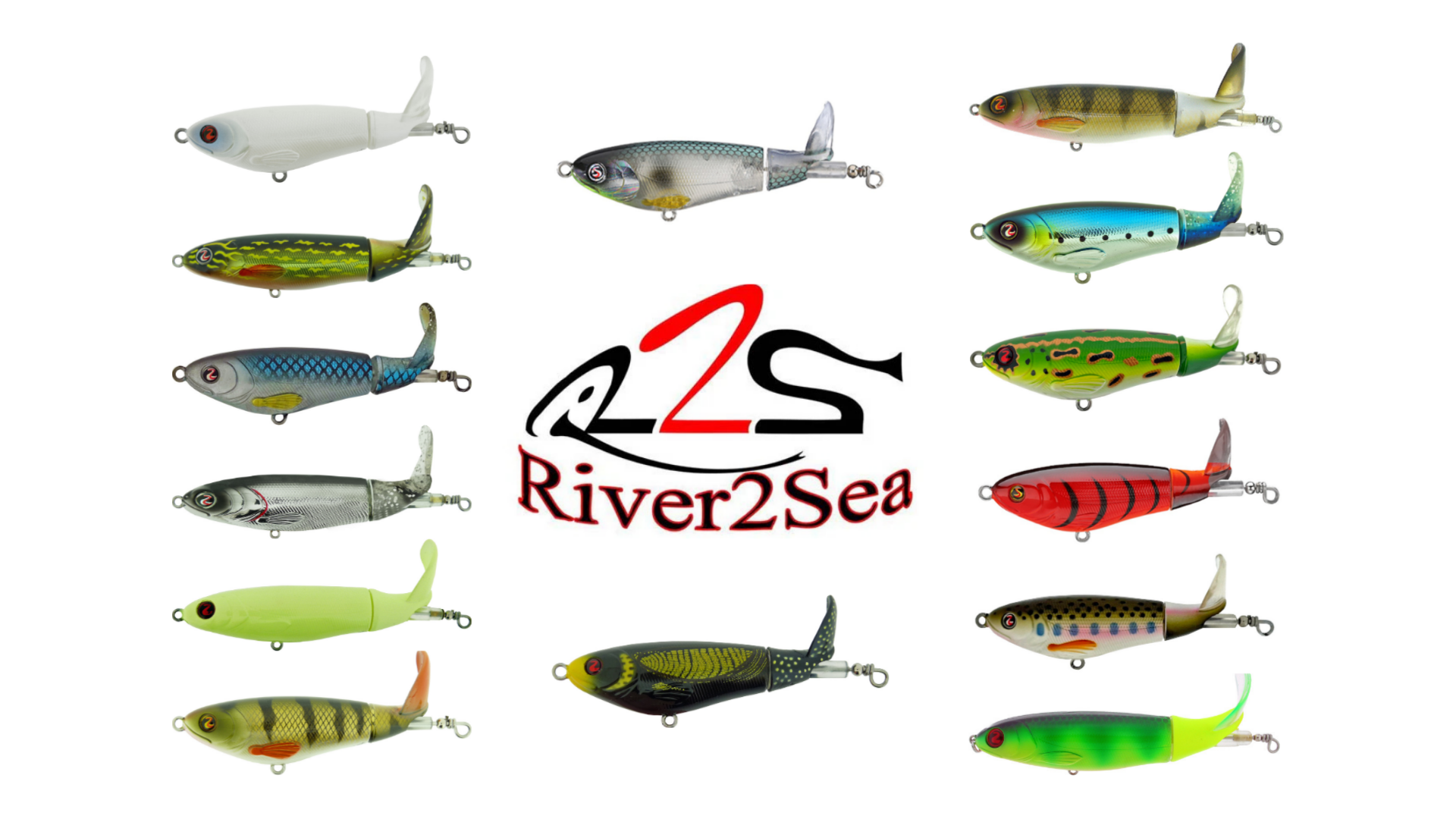 River2Sea Whopper Plopper 90 | Kompakter Topwater-Köder | Barsch, Rapfen & Hecht