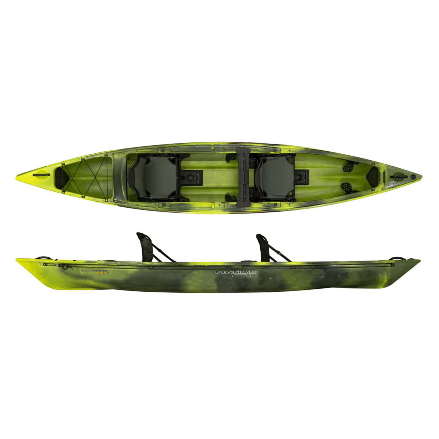 Native Watercraft Ultimate FX 15 Tandem PRO Angelkajak - Gator Green