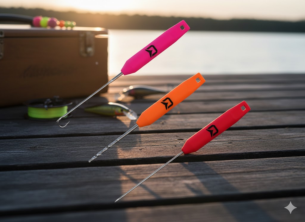 Delphin SLIM Nadel- & Bohrer-Set | Extra feine Ködernadeln für präzises Angeln