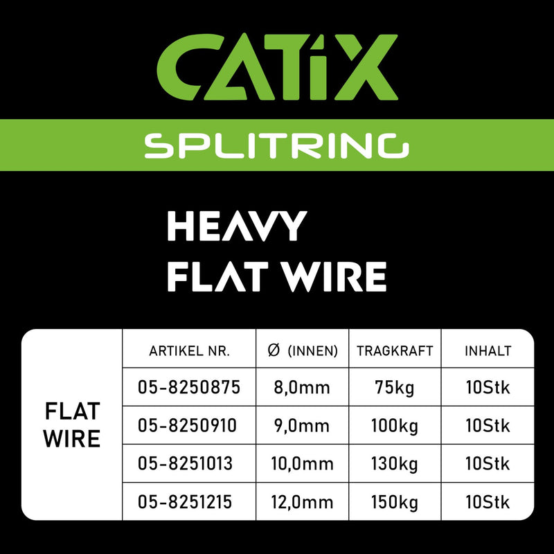 Catix Heavy Flat Wire Splitring Sprengring